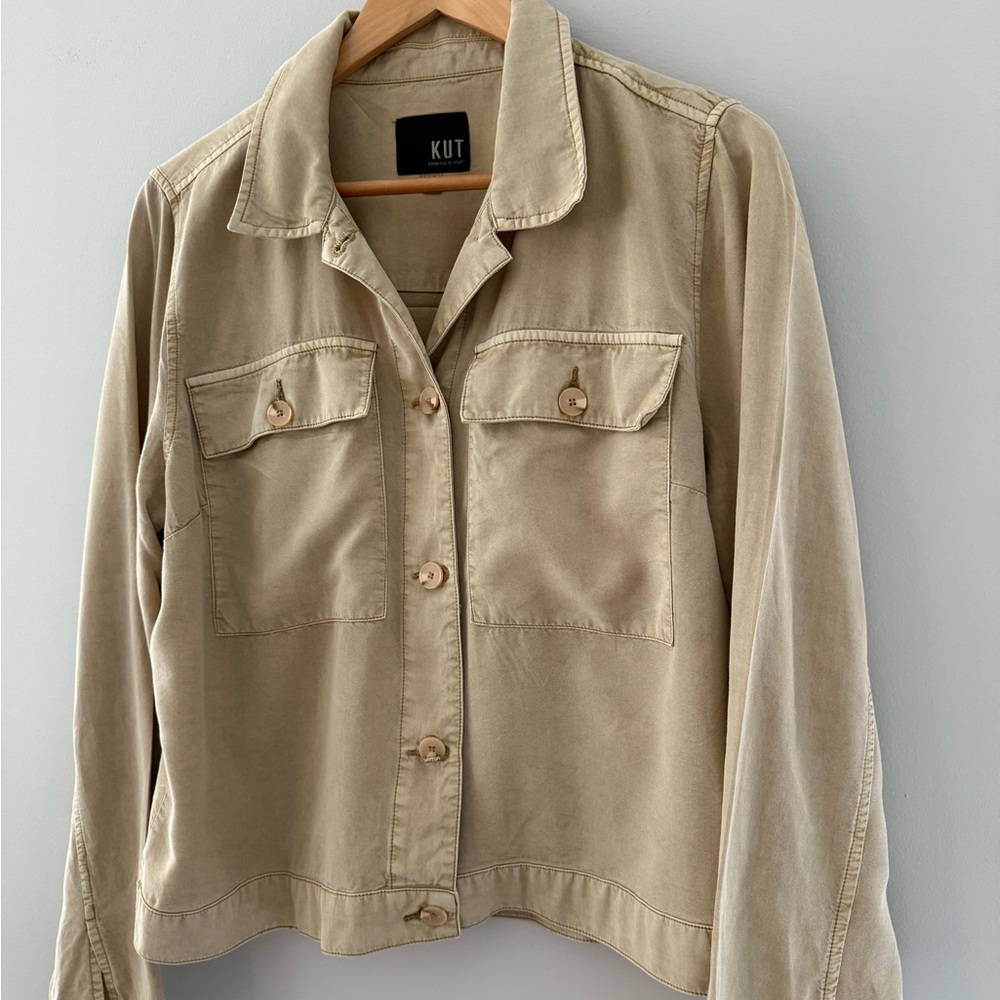 Kut from the Kloth Beige Utility Jacket